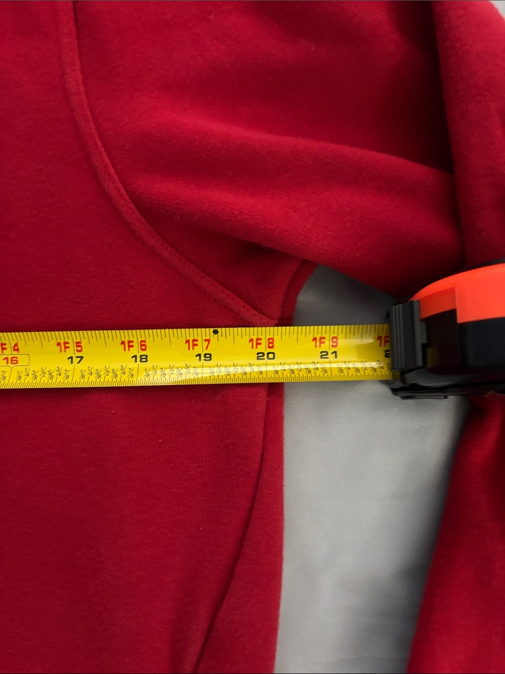 Women's Red Funnel Neck Sweater - Picture 7 of 9